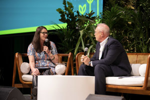 Kate Scott with Jim Haworth 